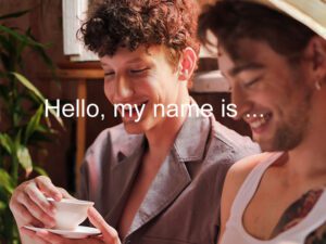 For good rapport open with, hello my name is ...