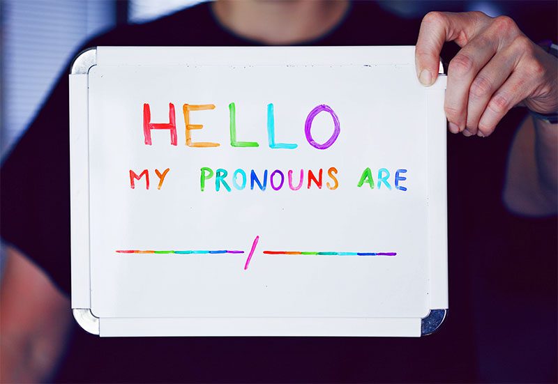 Hello my pronouns are ...