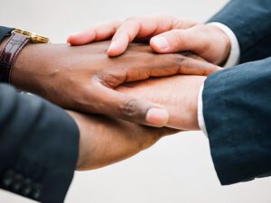 Hands of commintted partners. Commit to your loving relationship for it to flourish Image by freepik