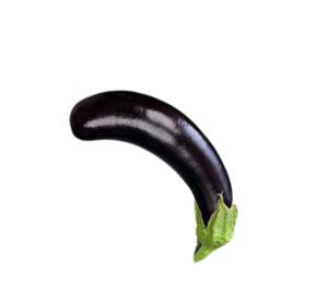 downward aubergine illustrating erectile dysfunction in men