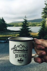 the aventure to increase motivation starts there on a mug